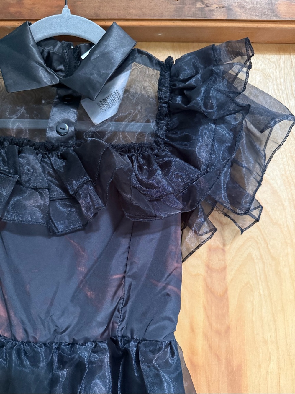 NWOT Child Large Wednesday Addams Prom Dress Halloween Costume Rave’N Dance - Picture 11 of 16